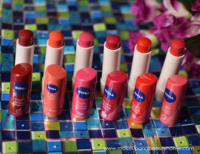 All Nivea Fruity Shine Lip Balms : Shades, Photos and First Impressions